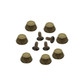 Punk Spike Flat Cone Studs - (Pack of 100)